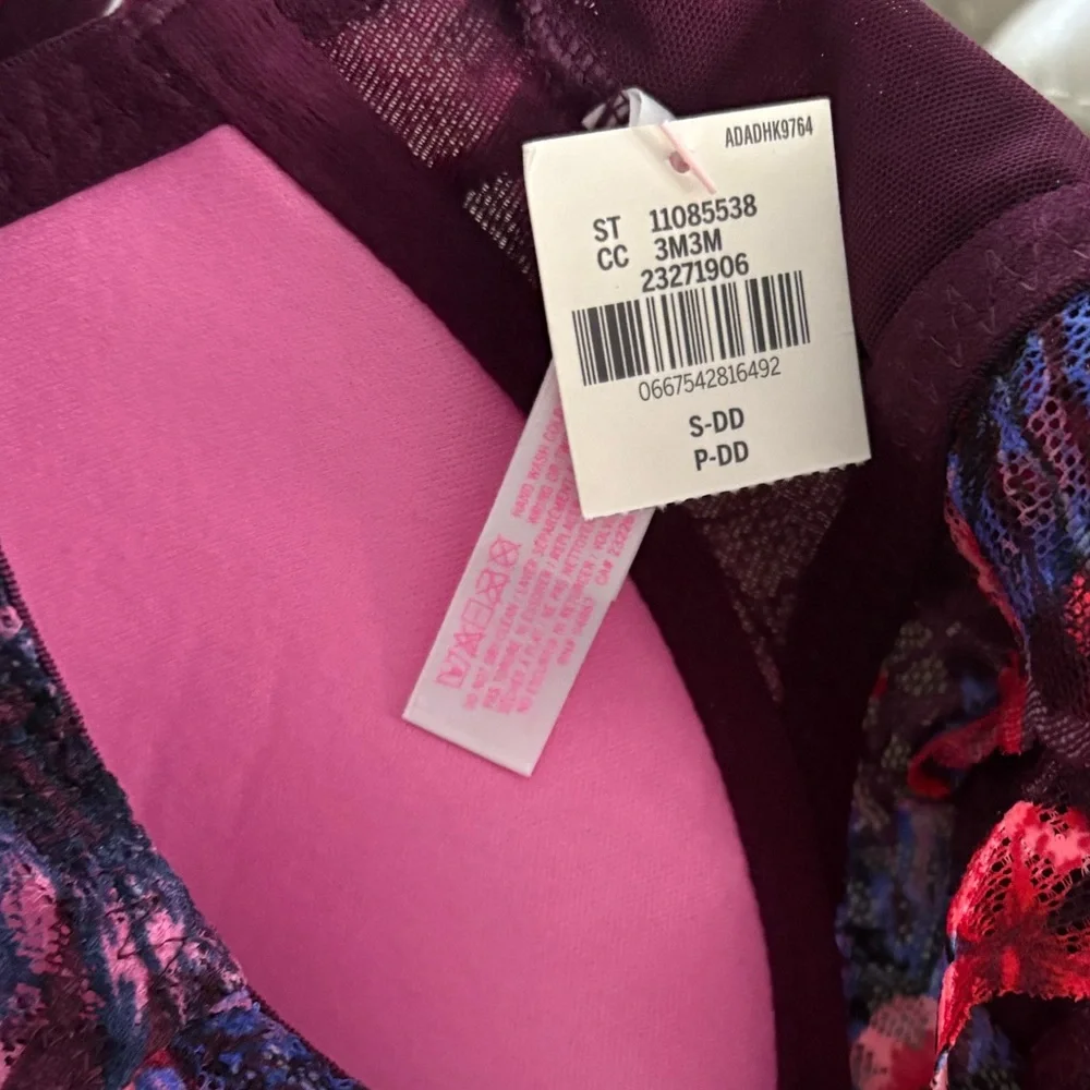 Victoria’s Secret PINK High Neck Lace Push-Up Underwire Bralette S DD NWT Y2K